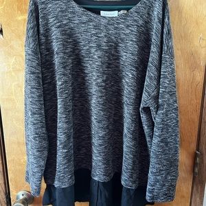 Calvin Klein sweater. Layered look.